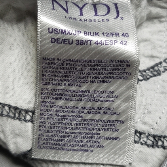 NYDJ AMI Grey Skinny Ankle High Rise Jeans Size 8 - Picture 8 of 8